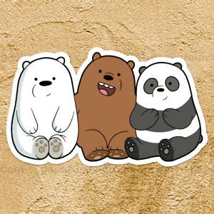 Send a sticker in ios imessage or as a text message on android and in your video chats from these we bare bears stickers. We Bare Bears Cubs Panda Grizzly Ice Bear Car Window Wall ...