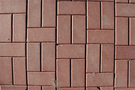 Red Brick Pavers Sidewalk Texture Picture Free