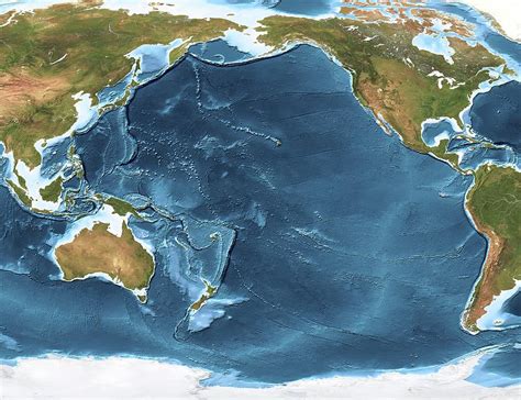 Pacific Ocean Topography Map Images And Photos Finder