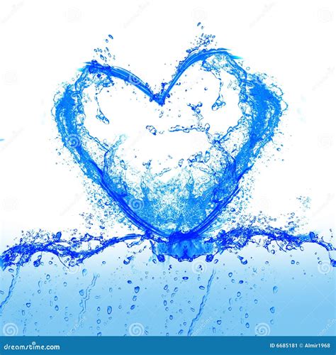 Water And Heart Stock Image Image Of Shell Coldly Energy 6685181