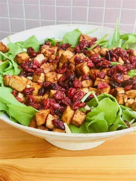 Discover the 49 best spinach dishes, including sautés, scrambles, pastas, dips, and salads. Vegan Spinach Salad Recipe with BBQ Tofu | Yum Vegan Blog