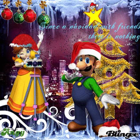 Daisy And Luigi Merry Christmas Picture Blingee Com