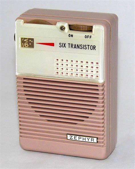 Vintage Zephyr Transistor Radio Model Gr 3t6 Am Band 6 Transistors