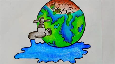 Save Water Save Earth Drawing Pictures