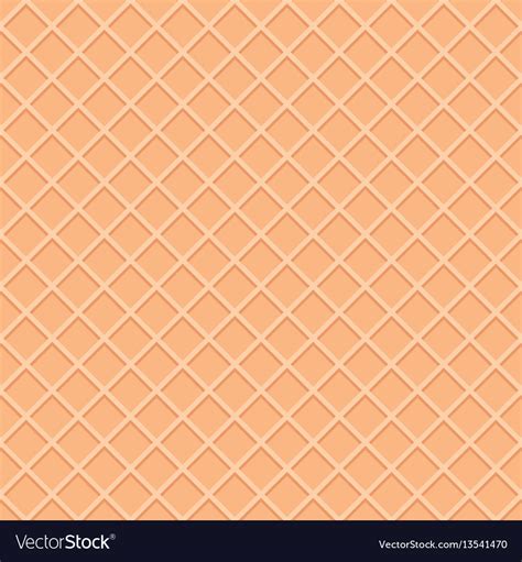 Wafer Seamless Pattern Background Ice Cream Cone Vector Image