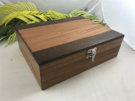 Large Handcrafted Keepsake Box Memory Box Large Wood Box Free
