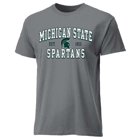 Michigan State Spartans Cotton Heritage T Shirt Grey