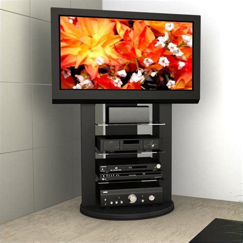 Tv stands tv stands with mounts 20 tv swivel entertainment centers flat panel tv stands corner tv stands for flat screens. Sonax Zurich Black Swivel Base Mounted 37-52 s TV Stand