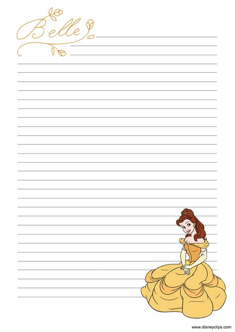 disney princess belle printables disneyclipscom