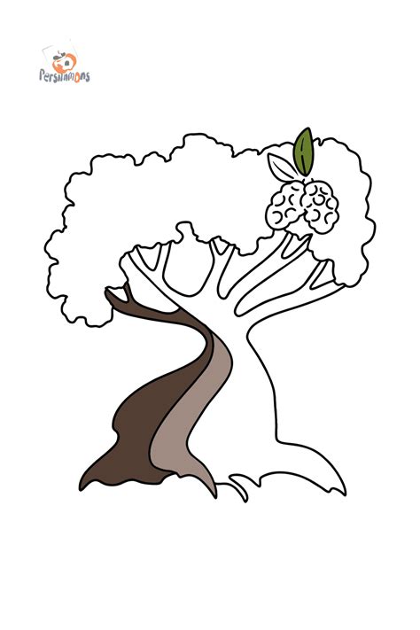 Coloring Page Cotton Tree For Kids Play Online For Free