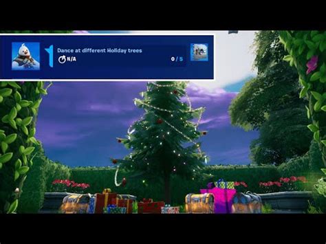 Dance At Different Holiday Trees In Fortnite All Locations