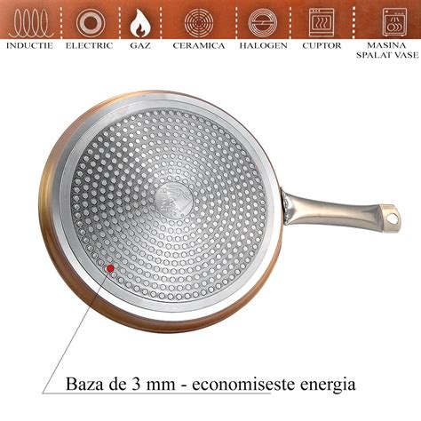 Tigaie Pentru Clatite Pancake Cm Antiaderenta Copper Line Magic