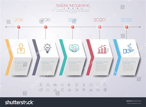 Add your company logo and create your own business card design. Business Concept Timeline Infograph Template Realistic Stock Vector 296355296 - Shutterstock