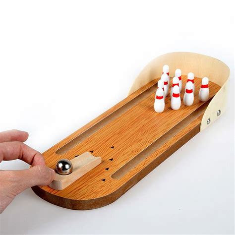 Mini Wooden Bowling Set