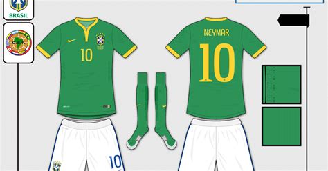 Brazil National Football Team Fantasy Home Kit Nike Brazil Home Kit