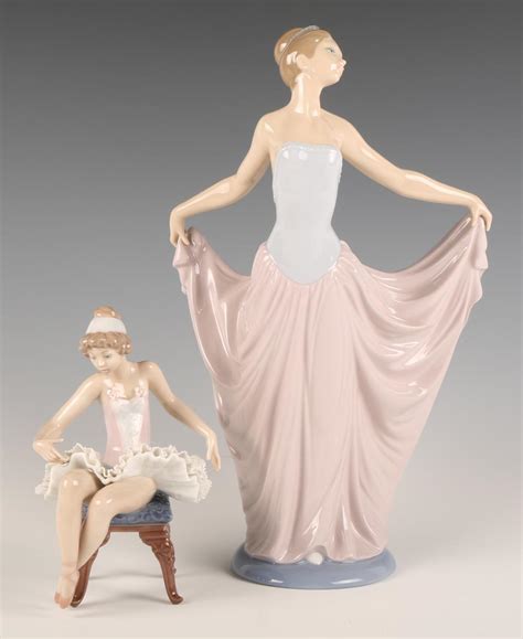 Sold Price Lladro Porcelain Figurines Pretty Ballerina Dancer
