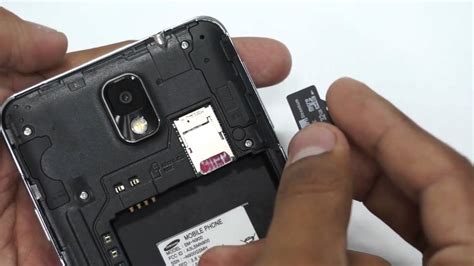 How To Insert Sim Card And Microsd Card In Samsung Galaxy Note 3 Youtube