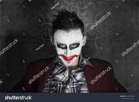 Dark Creepy Joker Face Stock Photo 242647858 Shutterstock
