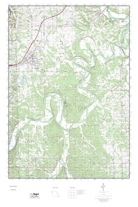 Mytopo Saint Clair Missouri Usgs Quad Topo Map