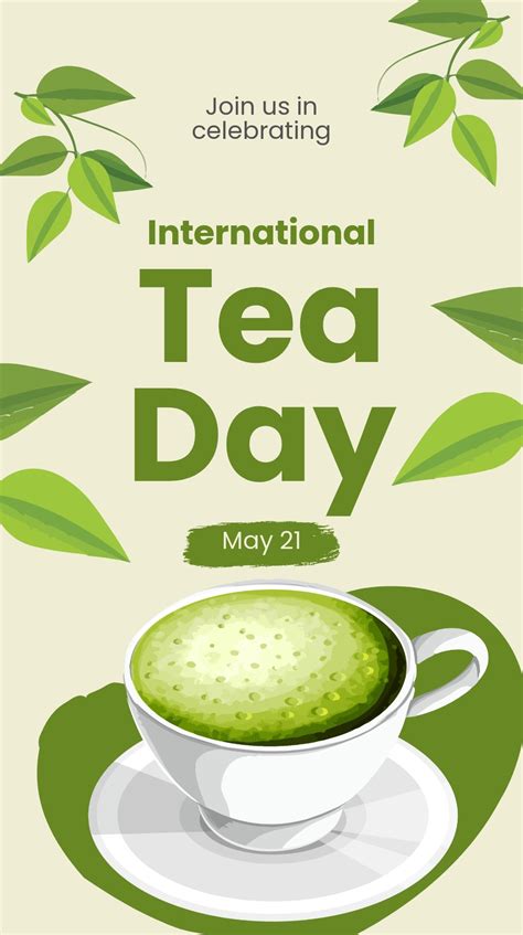 International Tea Day Templates 8 Designs Free Downloads