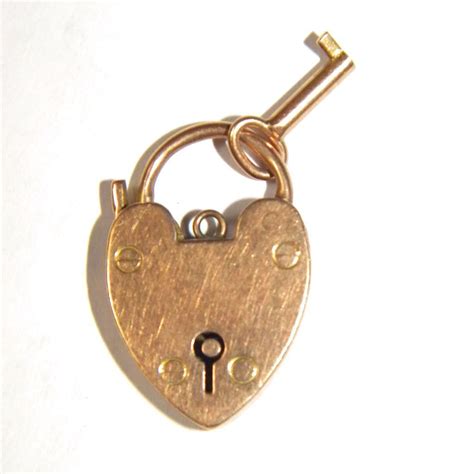 We did not find results for: Vintage 9ct Rose Gold Heart & Key Padlock Charm, Lock ...