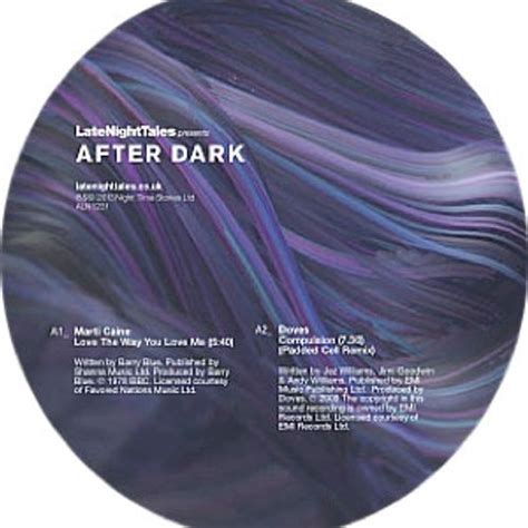 Various Artists Late Night Tales Presents After Dark Limited Edition