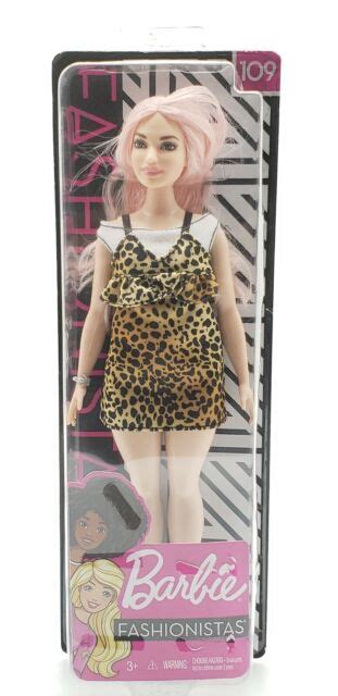 barbie fashionistas 109 curvy doll with pale pink hair nw ebay