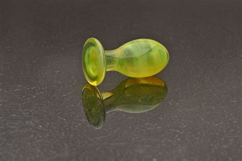 Glass Butt Plug Medium Vibrant Ectoplasm For Him Her Anal Plug Luxury Sex Toy By Simply