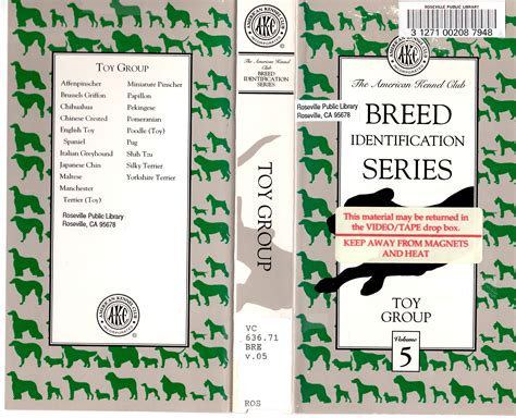 The American Kennel Club Breed Identification Series Toy Group Volume 5