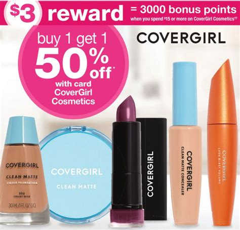Covergirl Cosmetics As Low As 83¢ Each