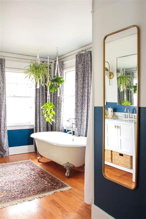Want to update a bathtub but have no budget to do so? Bohemian Meets Luxe Master Bathroom - Reveal! | Vintage ...