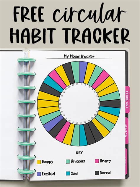Circle Habit Tracker Free Printable Habit Tracker