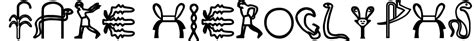 Fake Hieroglyphs Font Download