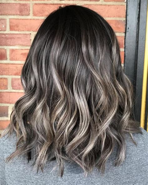 Dark Ash Brown Hair With Highlights Dark Ash With Ash Highlight Ash