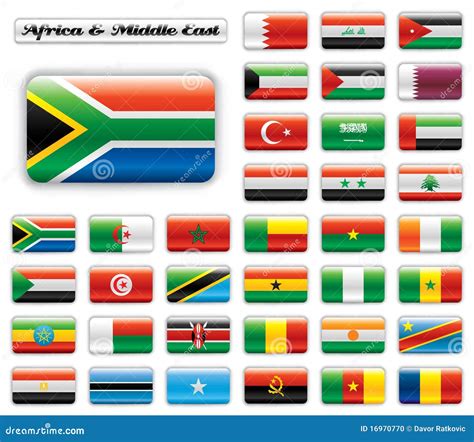 All Flags Of Africa Button Square Stock Illustration Illustration Of Images
