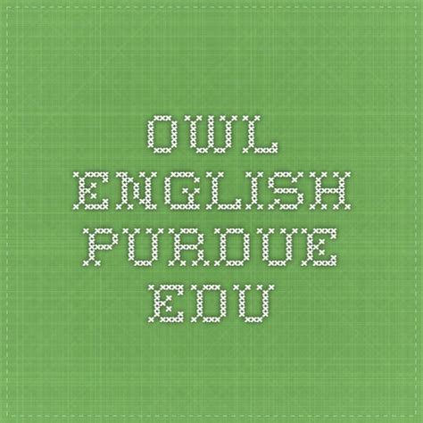 The online la purdue owl is an acronym for purdue university's online writing lab. Owl purdue online writing lab - MTA Production