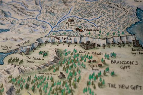 The Wall Hand Drawn Westeros Map Detail By Klaradox On Deviantart