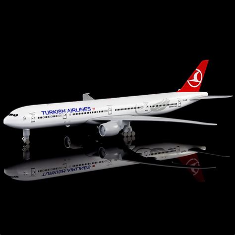 Busyflies 1300 Scale Turkish Boeing 777 Model Plane Diecast Model