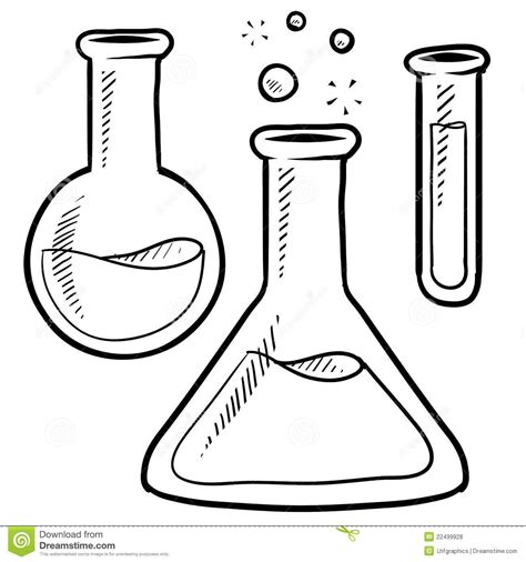 Science Tools Clipart Black And White