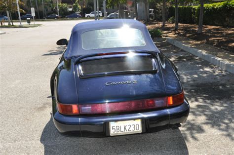 1992 Porsche 964 C 2 Cabrolet 5 Speed Midnight Blue For Sale Porsche