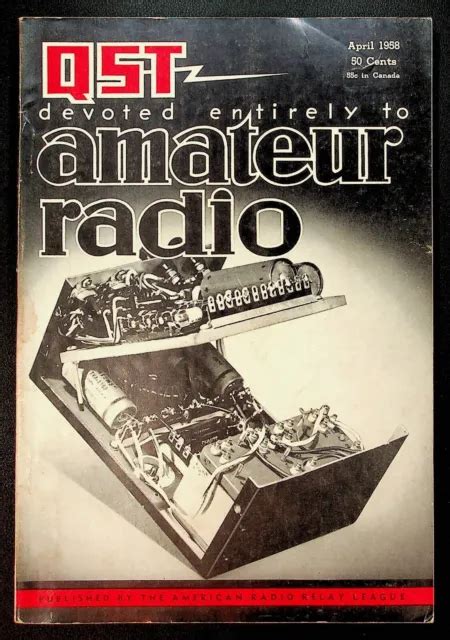 Vintage Qst Magazine April Nsb Nc Hbr Quad Antenna Arrl Ham Radio Picclick