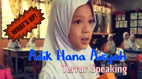 Adik Hana Aisyah Terror Speaking London Youtube