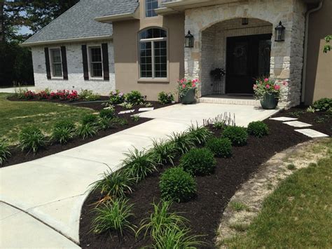 Front Yard Landscaping Landscape Indianapolis By Clean Cut Lawn
