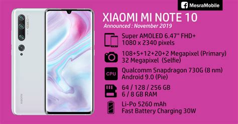 The price of the device varies depending on carrier you choose. Xiaomi Mi Note 10 Price In Malaysia RM2099 - MesraMobile