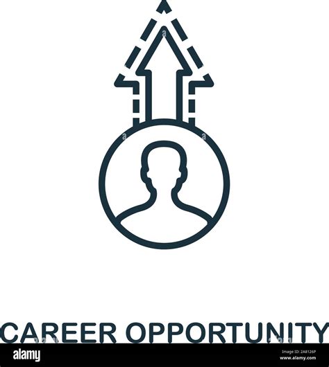 Career Opportunity Icon Outline Style Thin Line Creative Career