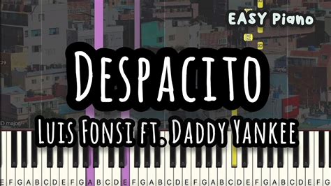 Luis Fonsi - Despacito ft. Daddy Yankee (Easy Piano, Piano Tutorial