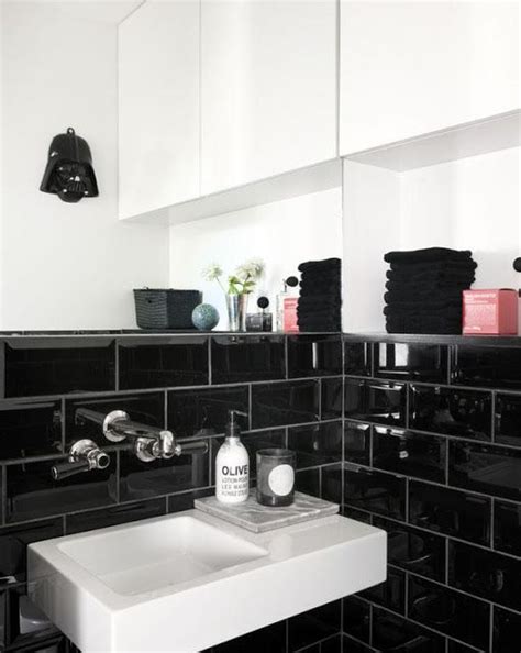 Beltile has several types of beveled tiles available. Black Subway Tiles | Wohnen, Einrichten und wohnen, Badezimmer