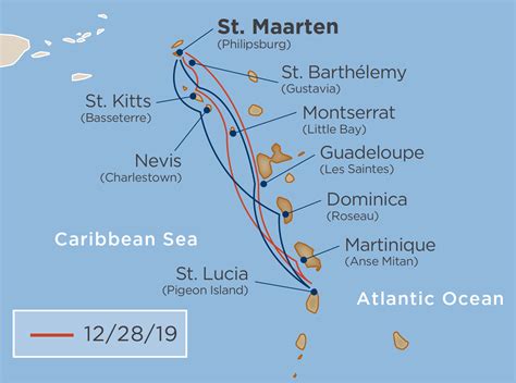 Ws Caribbean Classic Caribbean Itinerary Map Sunstone Tours And Cruises