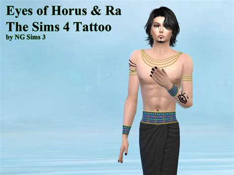 Ngsims3s Eyes Of Horus And Ra Ts4 Tattoo