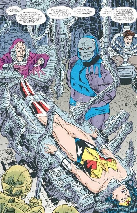 Darkseid And Desaad Torturing Wonder Woman Superhero Comics Art